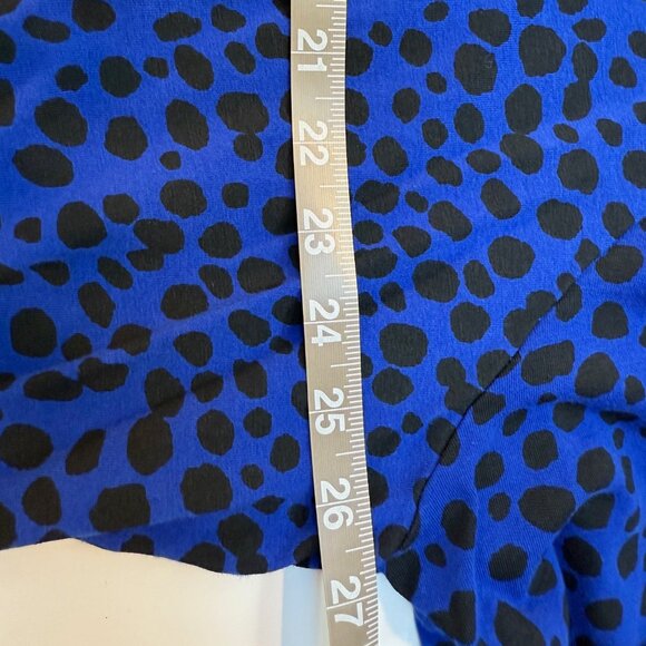 Ruby Rd Favorites Blue & Black 3/4 sleeve top - Picture 8 of 11